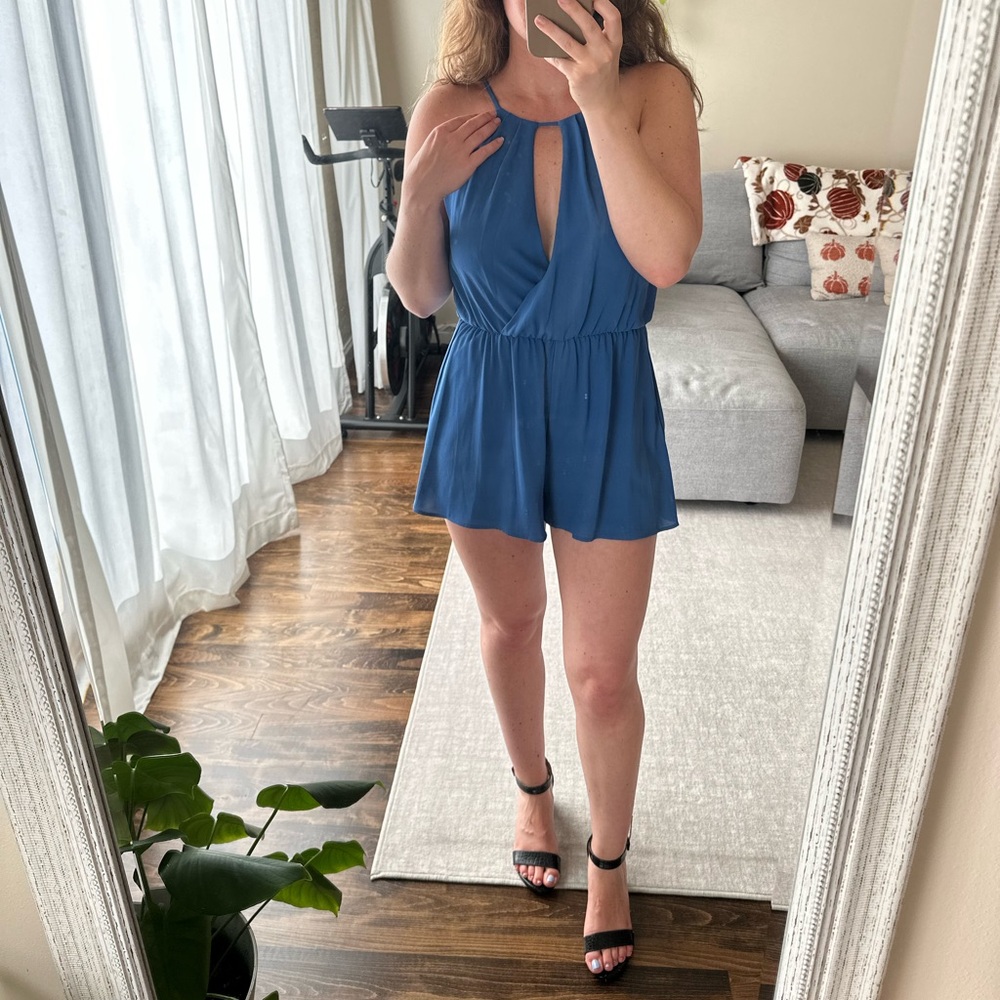 Blue Dainty Hooligan Romper